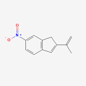 molecular formula C12H11NO2 B14212079 1H-Indene, 2-(1-methylethenyl)-6-nitro- CAS No. 819871-60-8