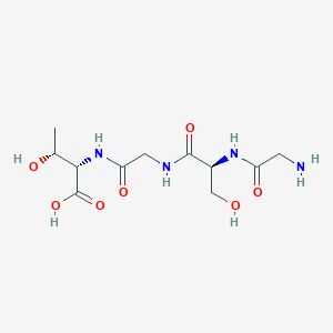 molecular formula C11H20N4O7 B14212087 Glycyl-L-serylglycyl-L-threonine CAS No. 562091-86-5