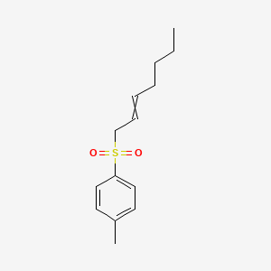molecular formula C14H20O2S B14212095 1-(Hept-2-ene-1-sulfonyl)-4-methylbenzene CAS No. 624726-90-5