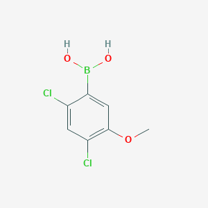molecular formula C7H7BCl2O3 B1421212 (2,4-Dichloro-5-methoxyphenyl)boronic acid CAS No. 431942-67-5