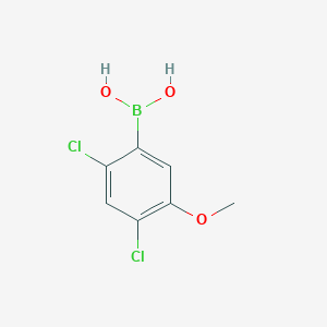 molecular formula C7H7BCl2O3 B1421212 (2,4-二氯-5-甲氧基苯基)硼酸 CAS No. 431942-67-5