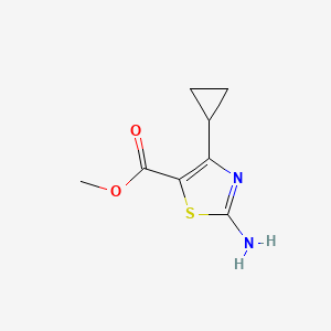 molecular formula C8H10N2O2S B1421213 2-氨基-4-环丙基噻唑-5-羧酸甲酯 CAS No. 1065074-61-4