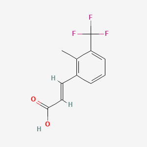 molecular formula C11H9F3O2 B1421214 2-Methyl-3-(trifluoromethyl)cinnamic acid CAS No. 1017777-95-5