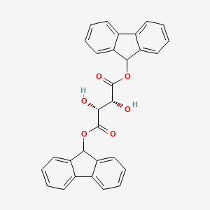 molecular formula C30H22O6 B14212178 Di-9H-fluoren-9-yl (2R,3R)-2,3-dihydroxybutanedioate CAS No. 819077-06-0