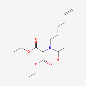molecular formula C15H25NO5 B14212189 Diethyl [acetyl(hex-5-en-1-yl)amino]propanedioate CAS No. 827044-74-6
