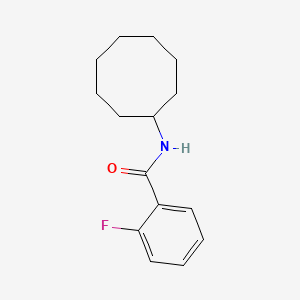molecular formula C15H20FNO B14212217 N-cyclooctyl-2-fluorobenzamide CAS No. 540799-13-1
