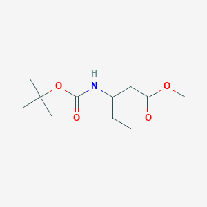 Methyl 3-{[(tert-butoxy)carbonyl]amino}pentanoate