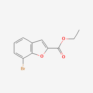 molecular formula C11H9BrO3 B1421225 7-溴苯并呋喃-2-甲酸乙酯 CAS No. 1033201-65-8