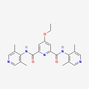 molecular formula C23H25N5O3 B14212261 N~2~,N~6~-Bis(3,5-dimethylpyridin-4-yl)-4-ethoxypyridine-2,6-dicarboxamide CAS No. 828915-44-2