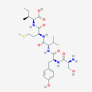 molecular formula C28H45N5O8S B14212262 L-Seryl-L-tyrosyl-L-valyl-L-methionyl-L-isoleucine CAS No. 827301-54-2
