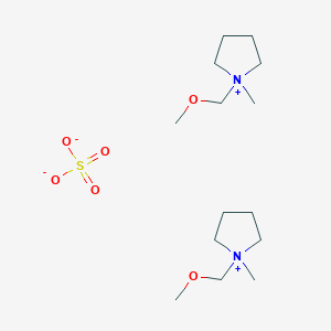 molecular formula C14H32N2O6S B14212265 Bis[1-(methoxymethyl)-1-methylpyrrolidin-1-ium] sulfate CAS No. 820958-82-5