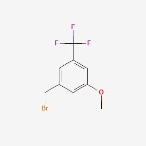 molecular formula C9H8BrF3O B1421228 1-(溴甲基)-3-甲氧基-5-(三氟甲基)苯 CAS No. 916421-00-6
