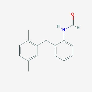 molecular formula C16H17NO B14212347 N-{2-[(2,5-Dimethylphenyl)methyl]phenyl}formamide CAS No. 830324-25-9