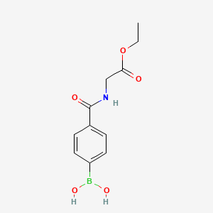 Ethyl (4-boronobenzoylamino)acetate