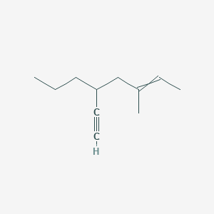 molecular formula C11H18 B14212365 5-Ethynyl-3-methyloct-2-ene CAS No. 779349-13-2