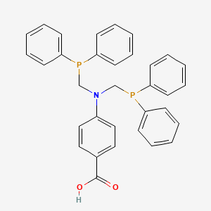 molecular formula C33H29NO2P2 B14212398 Benzoic acid, 4-[bis[(diphenylphosphino)methyl]amino]- CAS No. 592531-23-2