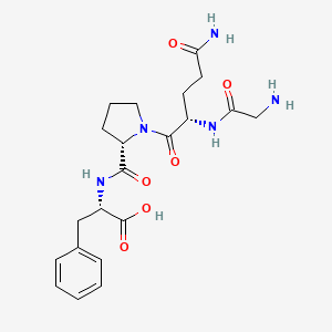 molecular formula C21H29N5O6 B14212411 Glycyl-L-glutaminyl-L-prolyl-L-phenylalanine CAS No. 742068-51-5