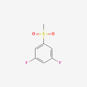 molecular formula C7H6F2O2S B1421244 1,3-Difluoro-5-methylsulfonylbenzene CAS No. 171421-55-9