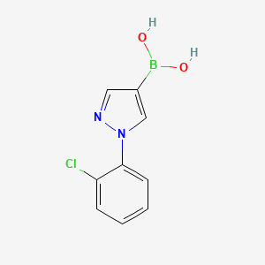 molecular formula C9H8BClN2O2 B1421245 1-(2-Chlorophenyl)pyrazole-4-boronic acid CAS No. 1072945-91-5