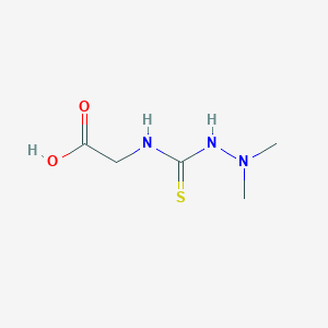 molecular formula C5H11N3O2S B14212488 N-(2,2-Dimethylhydrazinecarbothioyl)glycine CAS No. 628317-12-4