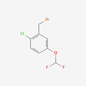 molecular formula C8H6BrClF2O B1421249 2-Chloro-5-(difluoromethoxy)benzyl bromide CAS No. 1017779-54-2