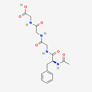 molecular formula C17H22N4O6 B14212509 N-Acetyl-L-phenylalanylglycylglycylglycine CAS No. 827611-68-7