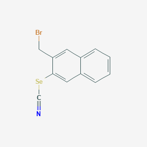 molecular formula C12H8BrNSe B14212510 Selenocyanic acid, 3-(bromomethyl)-2-naphthalenyl ester CAS No. 823178-69-4