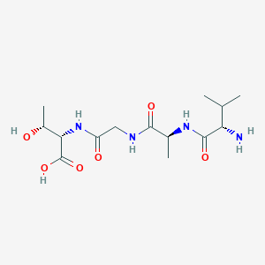 molecular formula C14H26N4O6 B14212512 L-Valyl-L-alanylglycyl-L-threonine CAS No. 798540-89-3