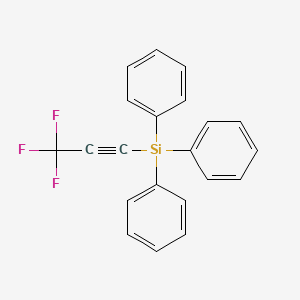molecular formula C21H15F3Si B14212513 Triphenyl(3,3,3-trifluoroprop-1-yn-1-yl)silane CAS No. 594864-84-3