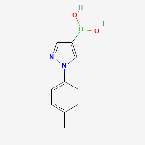 molecular formula C10H11BN2O2 B1421252 1-对甲苯基吡唑-4-硼酸 CAS No. 1072945-92-6