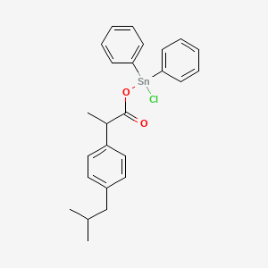 molecular formula C25H27ClO2Sn B14212524 Chloro({2-[4-(2-methylpropyl)phenyl]propanoyl}oxy)diphenylstannane CAS No. 826990-23-2