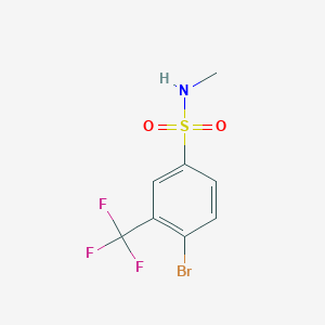 molecular formula C8H7BrF3NO2S B1421253 4-Bromo-N-methyl-3-(trifluoromethyl)benzenesulfonamide CAS No. 1020253-01-3