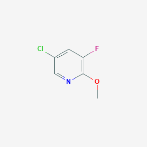 molecular formula C6H5ClFNO B1421254 5-Chloro-3-fluoro-2-methoxypyridine CAS No. 886374-01-2