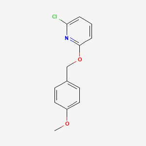 molecular formula C13H12ClNO2 B1421259 2-Chloro-6-(4-methoxybenzyloxy)pyridine CAS No. 1020253-23-9