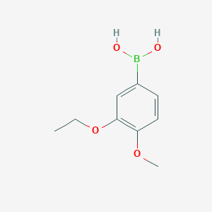 molecular formula C9H13BO4 B1421261 (3-Ethoxy-4-methoxyphenyl)boronic acid CAS No. 915201-13-7