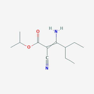molecular formula C12H20N2O2 B14212635 Propan-2-yl 3-amino-2-cyano-4-ethylhex-2-enoate CAS No. 549533-53-1
