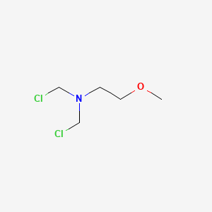molecular formula C5H11Cl2NO B14212654 N,N-Bis(chloromethyl)-2-methoxyethan-1-amine CAS No. 824943-83-1