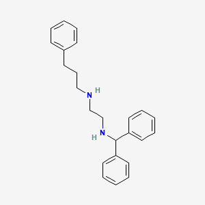 molecular formula C24H28N2 B14212670 N'-benzhydryl-N-(3-phenylpropyl)ethane-1,2-diamine CAS No. 627523-68-6