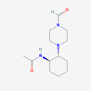 molecular formula C13H23N3O2 B14212675 Acetamide, N-[(1R,2R)-2-(4-formyl-1-piperazinyl)cyclohexyl]- CAS No. 824938-94-5
