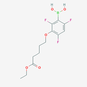 (3-((5-Ethoxy-5-oxopentyl)oxy)-2,4,6-trifluorophenyl)boronic acid