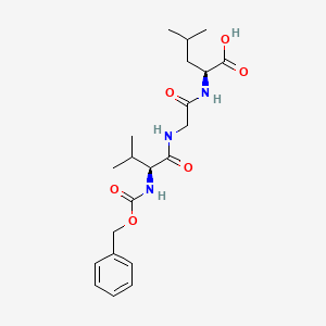 molecular formula C21H31N3O6 B14212693 N-[(Benzyloxy)carbonyl]-L-valylglycyl-L-leucine CAS No. 820239-49-4