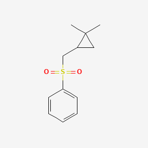 molecular formula C12H16O2S B14212695 Benzene, [[(2,2-dimethylcyclopropyl)methyl]sulfonyl]- CAS No. 732283-82-8
