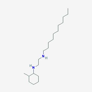 molecular formula C20H42N2 B14212701 N~1~-(2-Methylcyclohexyl)-N~2~-undecylethane-1,2-diamine CAS No. 627525-82-0