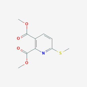 molecular formula C10H11NO4S B14212730 Dimethyl 6-(methylsulfanyl)pyridine-2,3-dicarboxylate CAS No. 828276-45-5