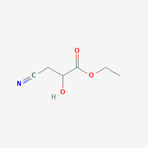 molecular formula C6H9NO3 B14212751 Ethyl 3-cyano-2-hydroxypropanoate CAS No. 823787-19-5