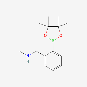 N-Methyl-1-(2-(4,4,5,5-tetramethyl-1,3,2-dioxaborolan-2-yl)phenyl)methanamine