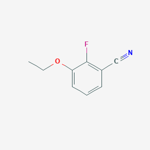 molecular formula C9H8FNO B1421277 3-Ethoxy-2-fluorobenzonitrile CAS No. 1033202-20-8