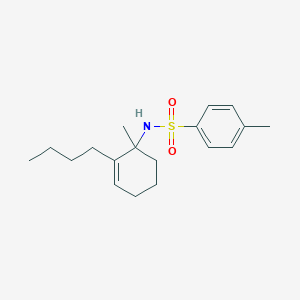 molecular formula C18H27NO2S B14212790 N-(2-Butyl-1-methylcyclohex-2-en-1-yl)-4-methylbenzene-1-sulfonamide CAS No. 824403-07-8