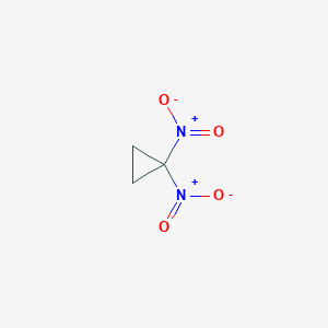 molecular formula C3H4N2O4 B14212792 1,1-Dinitrocyclopropane CAS No. 811462-12-1