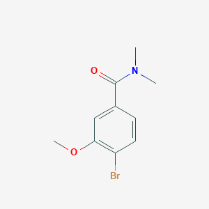 molecular formula C10H12BrNO2 B1421282 4-溴-3-甲氧基-N,N-二甲基苯甲酰胺 CAS No. 1065074-12-5